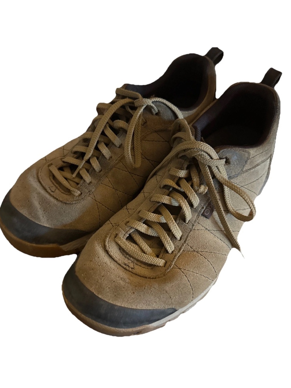 Oboz Bozeman Low Leather Hiking Shoes Men Size 10 Canteen Brown Suede